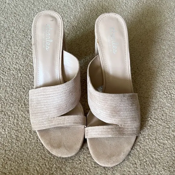 Rhythmic Chunky Heels with Open Toes