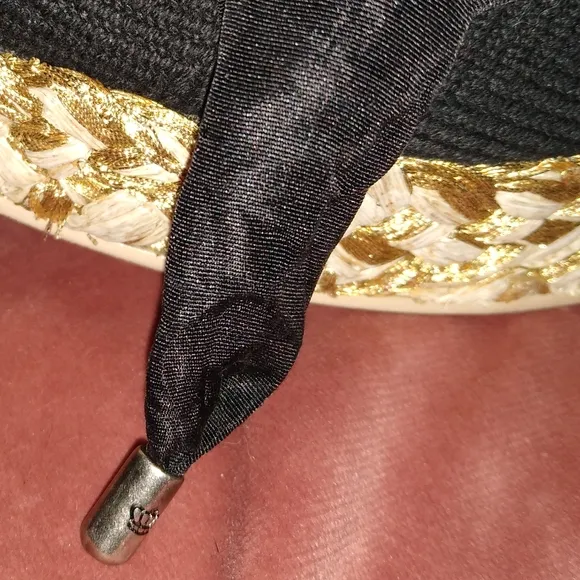 Ribbon Ankle Wrap Tie Juicy Couture Black Wedge Heel Espadrilles Sandals