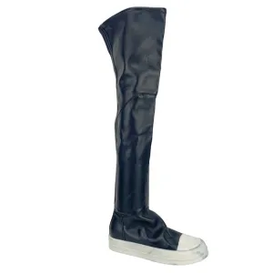 RICK OWENS Womens IT(36) US(5.5) Black Leather Sneaker Stocking Boots Punk
