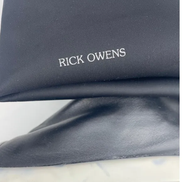 RICK OWENS Womens IT(36) US(5.5) Black Leather Sneaker Stocking Boots Punk