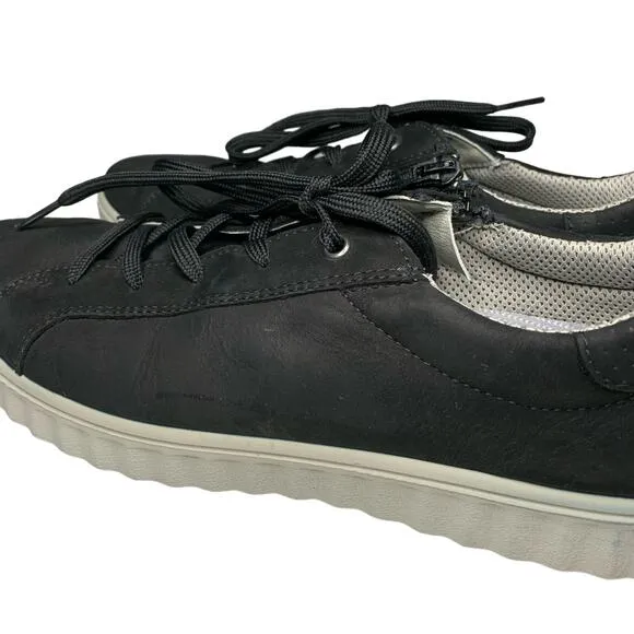 Ricosta German-made Suede Leather Sneaker Shoes Comfortable black- 41/9.5