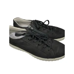 Ricosta German-made Suede Leather Sneaker Shoes Comfortable black- 41/9.5