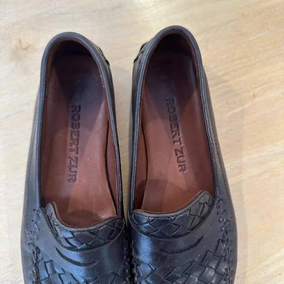 Robert Zur Loafers Shoes Womens 6.5 Petra Brown True Glove Driving Leather Comfy