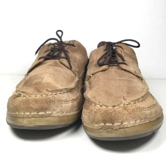 Rockport Men's Shoes Lace Up Loafer Casual Shoe Footwear Leather Brown Size 9.5
