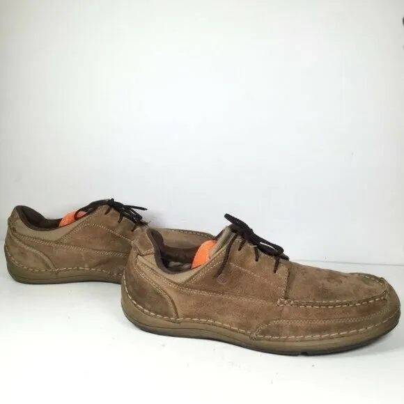 Rockport Men's Shoes Lace Up Loafer Casual Shoe Footwear Leather Brown Size 9.5