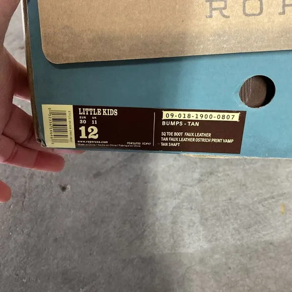 Roper Kids Boots Sz 12.  New in Box