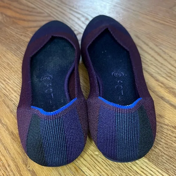 Rothys Blackberry Captoe Ballet Shoes Workwear Casual Comfort Flats