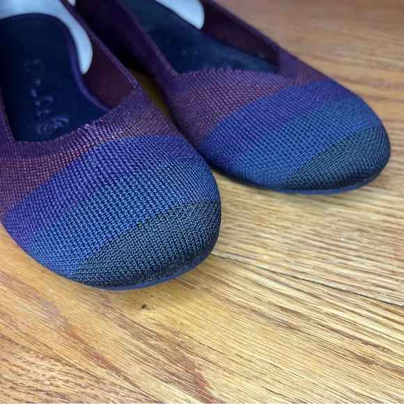 Rothys Blackberry Captoe Ballet Shoes Workwear Casual Comfort Flats