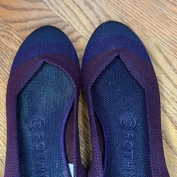 Rothys Blackberry Captoe Ballet Shoes Workwear Casual Comfort Flats