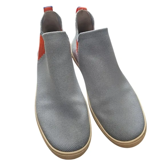 Rothys Chelsea high top sneakers boots light blue sz 9.5 SH421
