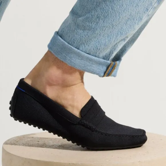 Rothy's The Driving Loafer Black Men's Size 10.5