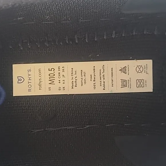Rothy's The Driving Loafer Black Men's Size 10.5