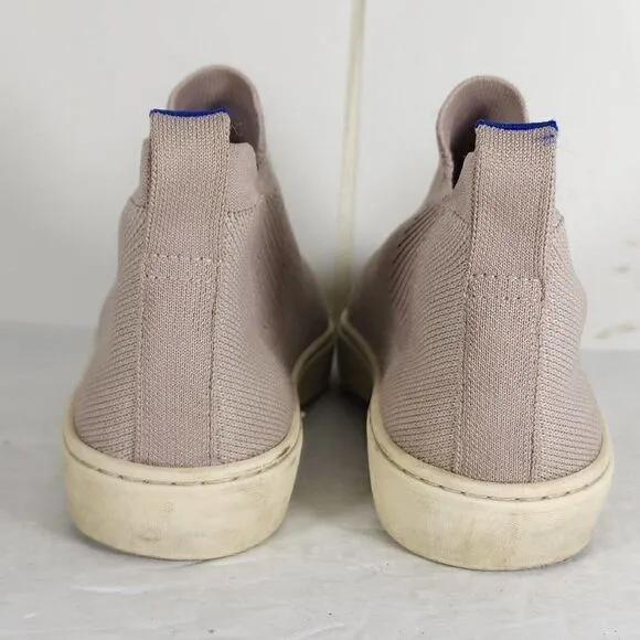 Rothy's Women's The Chelsea Boot Lilac Gray Knit High Top Shoes Size US 5,5