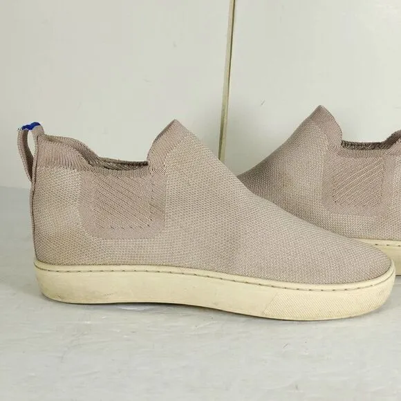 Rothy's Women's The Chelsea Boot Lilac Gray Knit High Top Shoes Size US 5,5