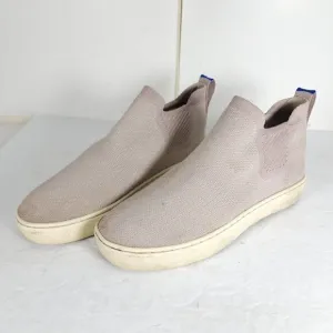 Rothy's Women's The Chelsea Boot Lilac Gray Knit High Top Shoes Size US 5,5