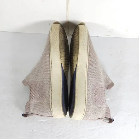 Rothy's Women's The Chelsea Boot Lilac Gray Knit High Top Shoes Size US 5,5