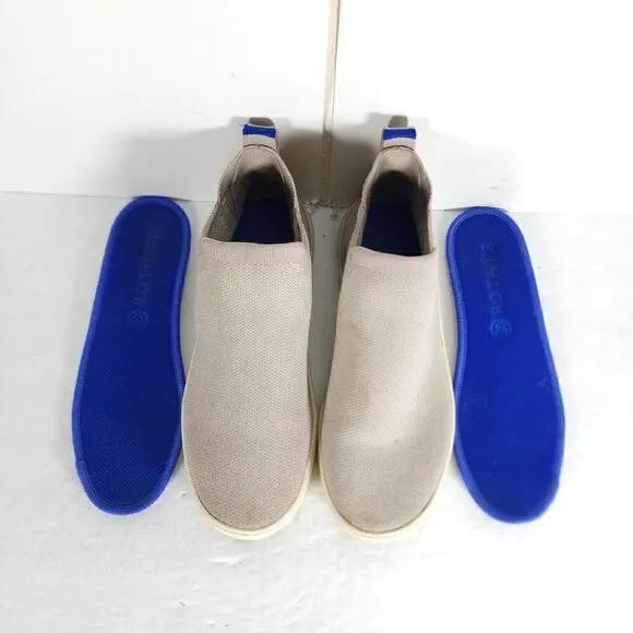 Rothy's Women's The Chelsea Boot Lilac Gray Knit High Top Shoes Size US 5,5