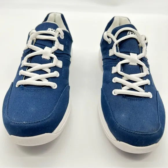 Ryka Women's Navy Blue Shuffle Canvas Athletic Shoes w/White Outsole/Lace-Size 8