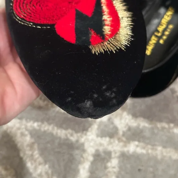 Saint Laurent heart Loafers