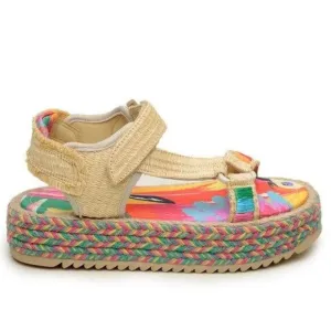 ‼️SALE‼️ Farm Rio Colorful Toucans Platform Sandals