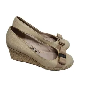 Salvatore Ferragamo Espadrilles Darly Bow Wedges 6B
