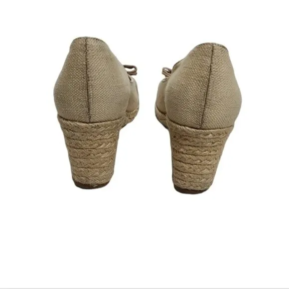 Salvatore Ferragamo Espadrilles Darly Bow Wedges 6B