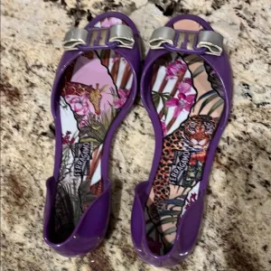 Salvatore Ferragamo Purple Women's Safari Shoes