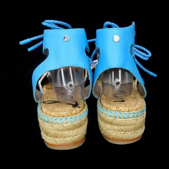 Sam Edelman Neera Platform Beaded Espadrille Flatform Sandals Women's 11