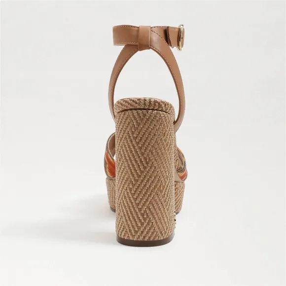 Sam Edelman Nolita Platform Sandals, Orange Multi Size 11, New in Box £150