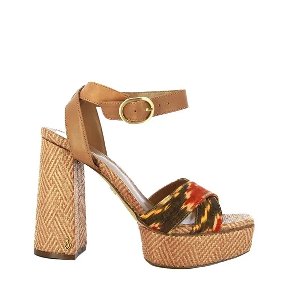Sam Edelman Nolita Platform Sandals, Orange Multi Size 11, New in Box £150
