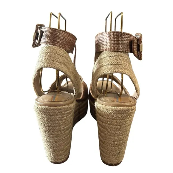 Sam Edelman Vada Espadrille Wedge Heel Platform Sandals Women's Size US 9 EU 40