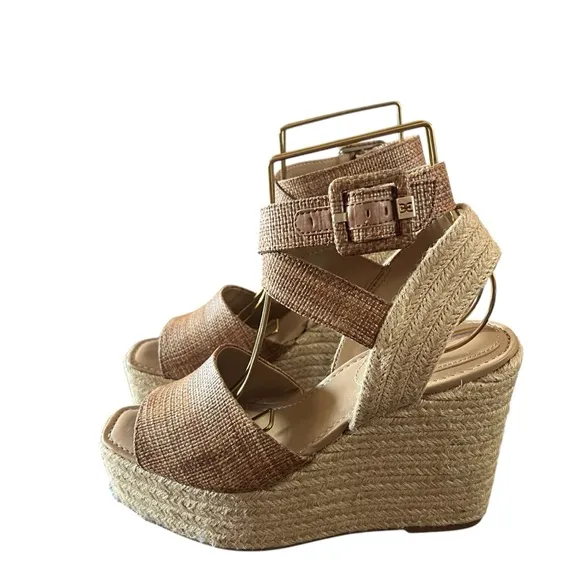 Sam Edelman Vada Espadrille Wedge Heel Platform Sandals Women's Size US 9 EU 40