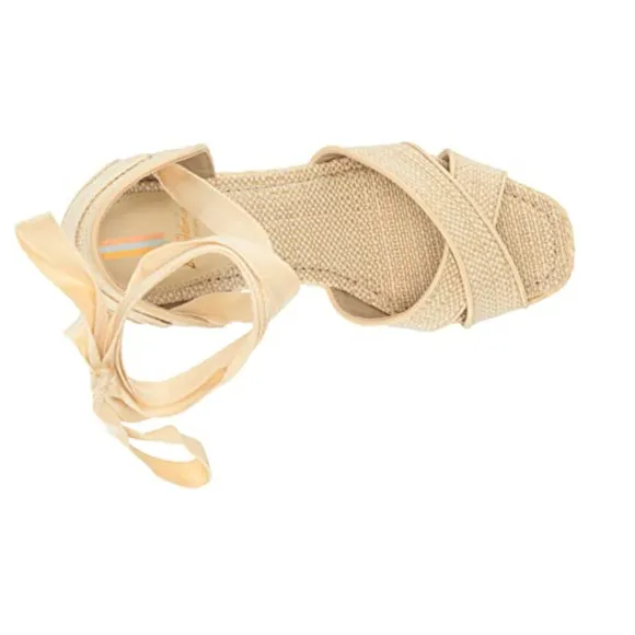 Sam Edelman Vaughn Paisley Raffia Wedge Sandals Natural Size 9 240381