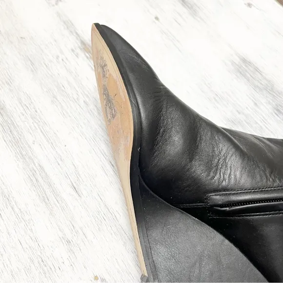 Sam Edelman Weslie Wedge Ankle Black wedge Booties size 9