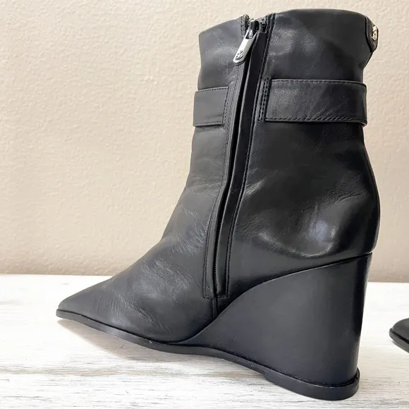 Sam Edelman Weslie Wedge Ankle Black wedge Booties size 9