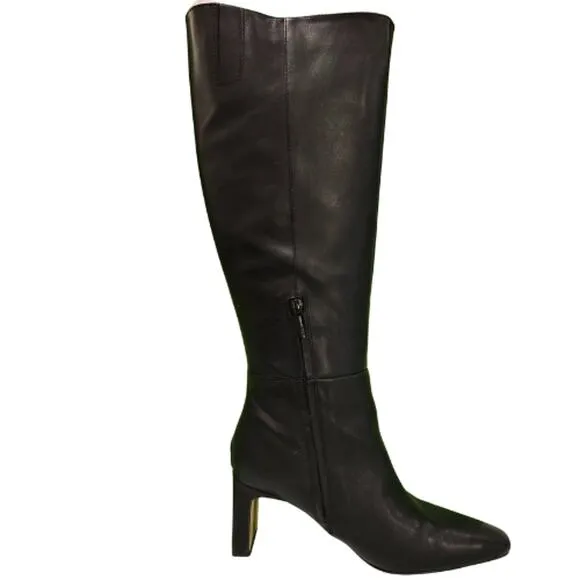 Sam Edelman Wide Calf Sylvia Boot in Black EUC Size 8 Wide Calf