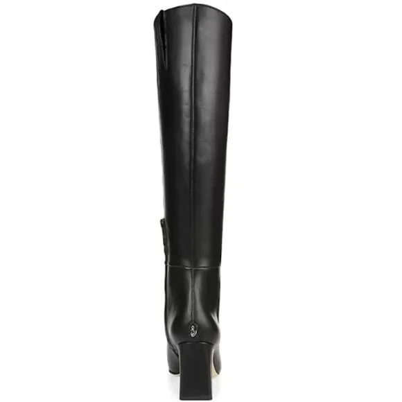 Sam Edelman Wide Calf Sylvia Boot in Black EUC Size 8 Wide Calf