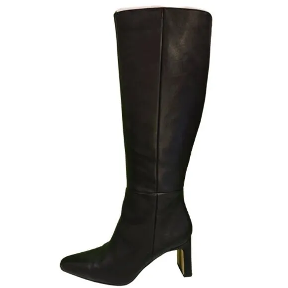 Sam Edelman Wide Calf Sylvia Boot in Black EUC Size 8 Wide Calf
