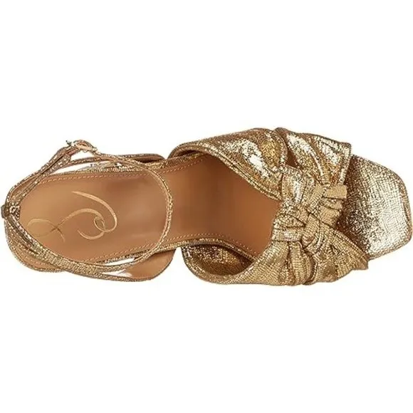 Sam Edelman Women’s Kristen Metallic Ankle Strap Platform Sandals 7.5M NIB