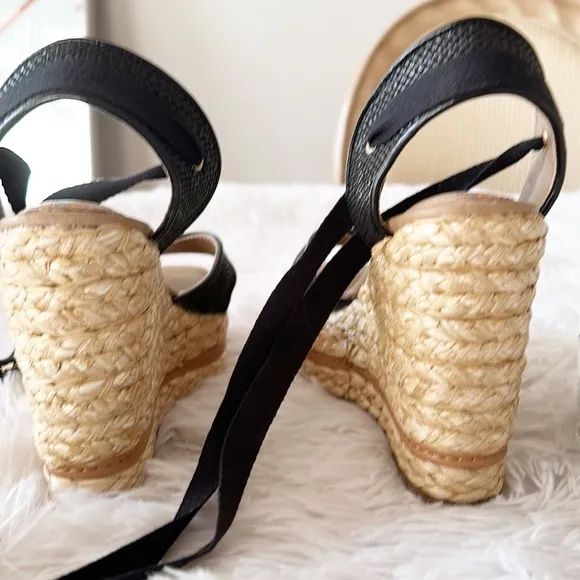 Sam Edelman Zappos Vaughn Ankle Wrap Espadrille Sandals women size 6.5