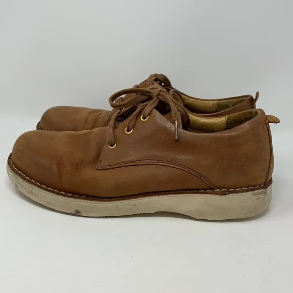 Samuel Hubbard Brown Leather Lace Up Oxford Shoes