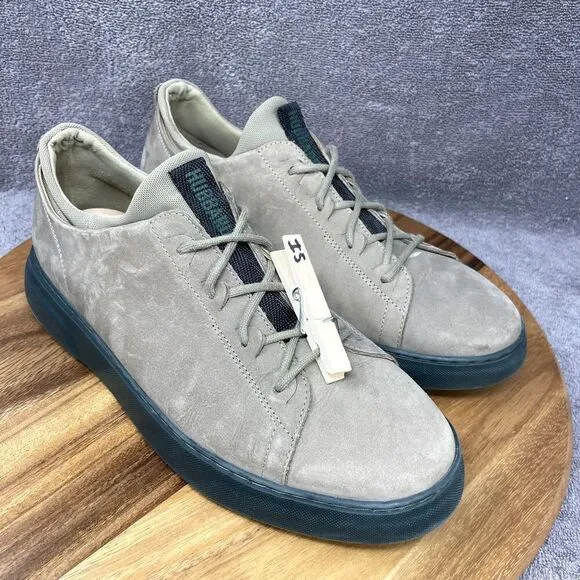 Samuel Hubbard Taupe Green Nubuck Leather Flight Men's Size 10.5 Sneakers Shoe
