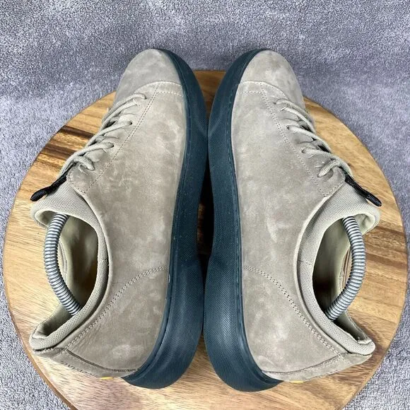 Samuel Hubbard Taupe Green Nubuck Leather Flight Men's Size 10.5 Sneakers Shoe