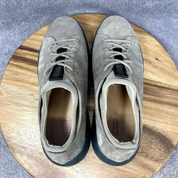 Samuel Hubbard Taupe Green Nubuck Leather Flight Men's Size 10.5 Sneakers Shoe
