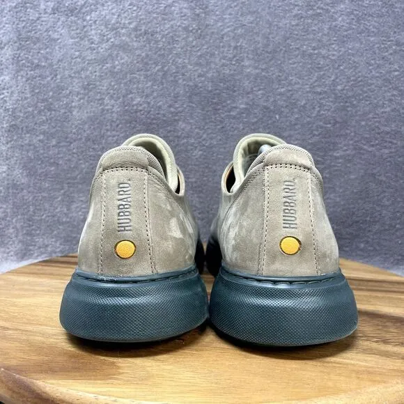 Samuel Hubbard Taupe Green Nubuck Leather Flight Men's Size 10.5 Sneakers Shoe