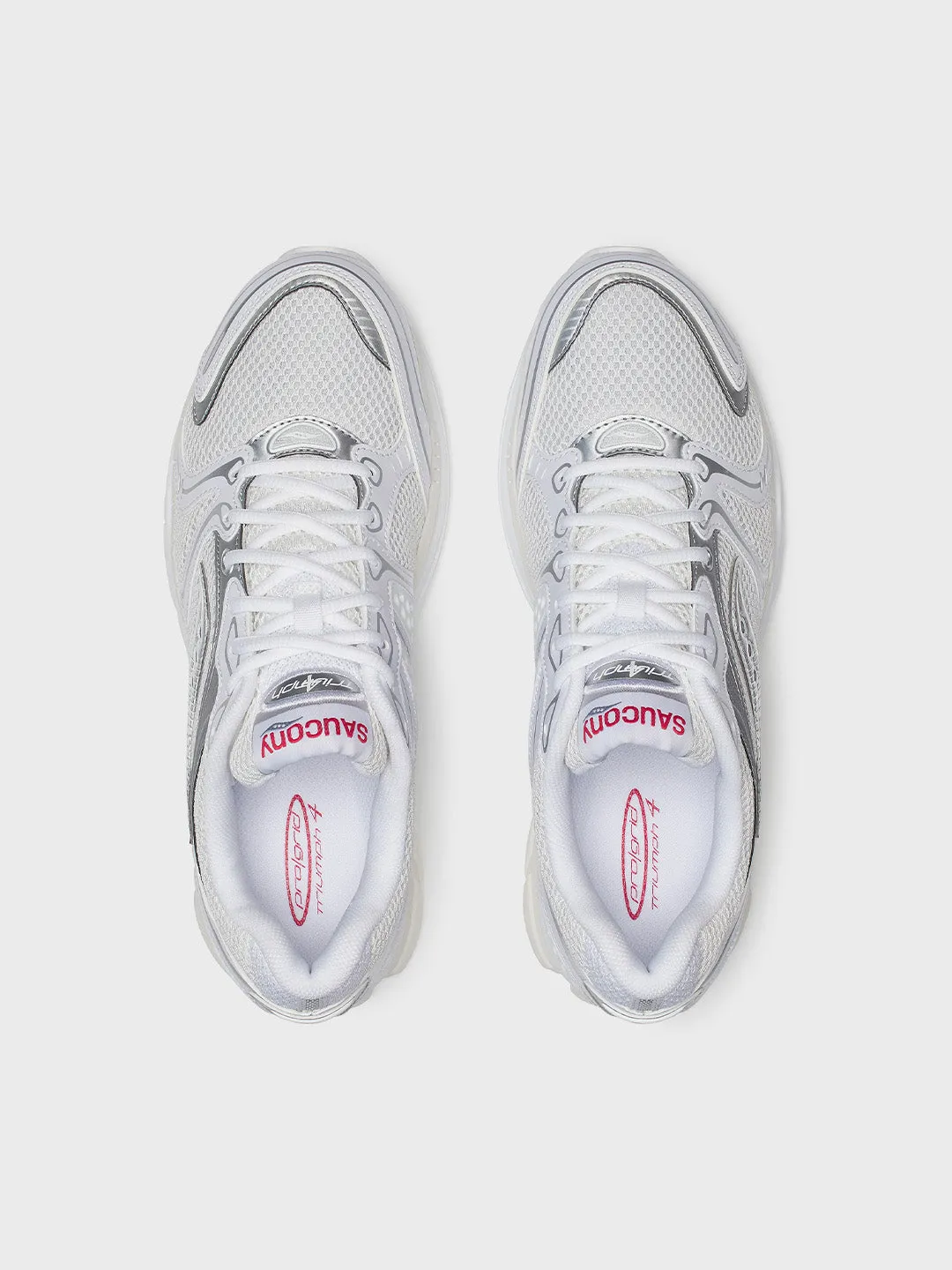Saucony Progrid Triumph 4 Sneakers | White/Silver
