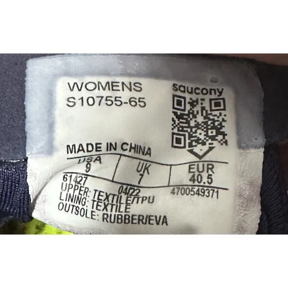 Saucony Women's Endorphin Pro 3 Running Shoes, Night LITE, 9 US - USED no insole
