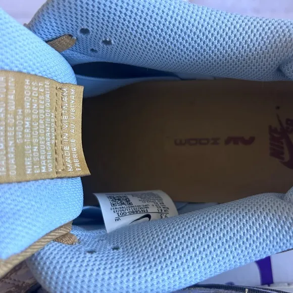 SB Dunks City with burgundy under the shoes