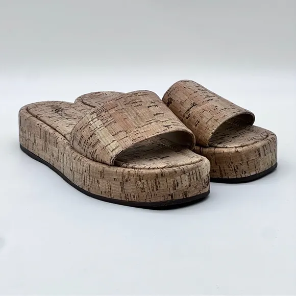 Schultz Cork Platform Sandals. Size 9.5