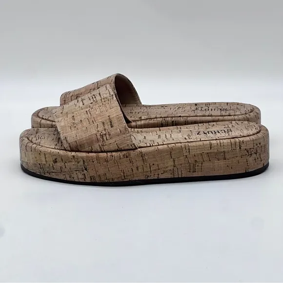 Schultz Cork Platform Sandals. Size 9.5
